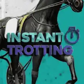 Instant Virtual Trotting slot visual from Leap Gaming available on monro-pt.pt