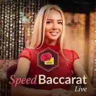 Official Live Dealer logo: Speed Baccarat A by Evolution at Monro Casino